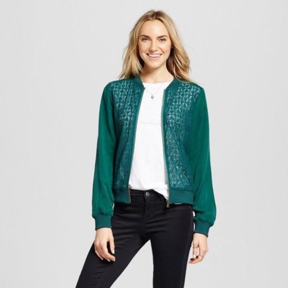 Emerald green Merona Bomber Jacket